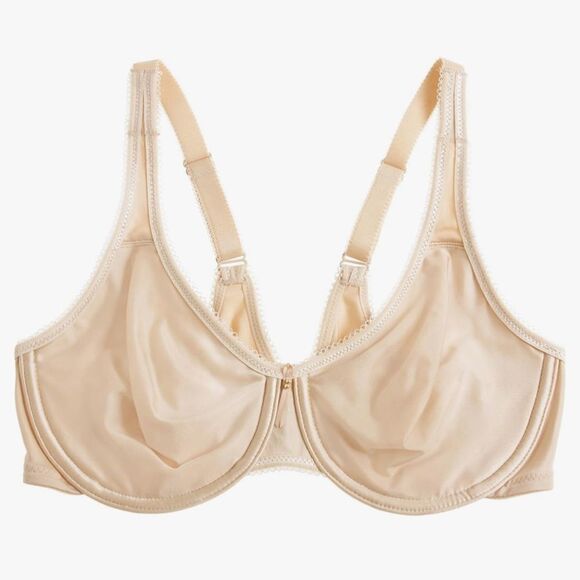 Wacoal Basic Beauty Unlined Full Figure Underwire Bra 855192 Underwire Bra - Picture 3 of 11